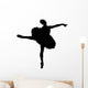 Black Ballet Silhouette Wall Decal