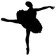 Black Ballet Silhouette Wall Decal