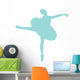 Blue Tutu Arabesque Ballerina Wall Decal
