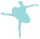 Blue Tutu Arabesque Ballerina Wall Decal