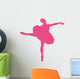 Hot-pink Tutu Arabesque Ballerina Wall Decal