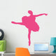 Hot-pink Tutu Arabesque Ballerina Wall Decal