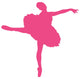 Hot-pink Tutu Arabesque Ballerina Wall Decal