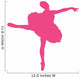 Hot-pink Tutu Arabesque Ballerina Wall Decal