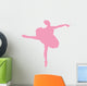 Pink Tutu Arabesque Ballerina Wall Decal