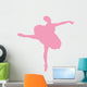 Pink Tutu Arabesque Ballerina Wall Decal