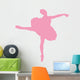 Pink Tutu Arabesque Ballerina Wall Decal