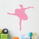 Pink Tutu Arabesque Ballerina Wall Decal