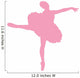 Pink Tutu Arabesque Ballerina Wall Decal
