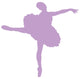 Purple Tutu Arabesque Ballerina Wall Decal