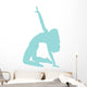 Blue Bending Dancer Wall Decal
