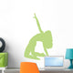 Lime Green Bending Dancer Wall Decal