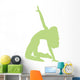 Lime Green Bending Dancer Wall Decal