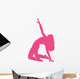 Hot Pink Bending Dancer Wall Decal