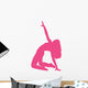 Hot Pink Bending Dancer Wall Decal