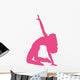 Hot Pink Bending Dancer Wall Decal