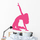 Hot Pink Bending Dancer Wall Decal
