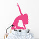 Hot Pink Bending Dancer Wall Decal