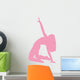 Pink Bending Dancer Wall Decal