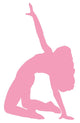 Pink Bending Dancer Wall Decal