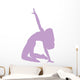 Purple Bending Dancer Wall Decal