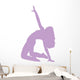 Purple Bending Dancer Wall Decal