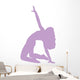 Purple Bending Dancer Wall Decal