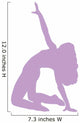 Purple Bending Dancer Wall Decal