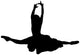 Black Ballet Silhouette Wall Decal