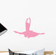 Pink Jumping Ballet Dancer Wall Decal
