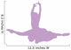 Purple Jumping Ballet Dancer Wall Decal
