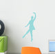 Ballet Silhouette Light Blue Wall Decal