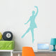 Ballet Silhouette Light Blue Wall Decal