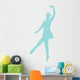 Ballet Silhouette Light Blue Wall Decal