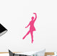 Ballet Silhouette Hot Pink Wall Decal