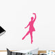 Ballet Silhouette Hot Pink Wall Decal