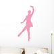 Ballet Silhouette Pink Wall Decal