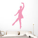 Ballet Silhouette Pink Wall Decal