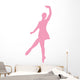 Ballet Silhouette Pink Wall Decal