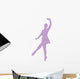 Ballet Silhouette Lavender Wall Decal