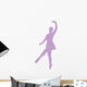 Ballet Silhouette Lavender Wall Decal
