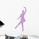 Ballet Silhouette Lavender Wall Decal
