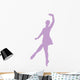 Ballet Silhouette Lavender Wall Decal