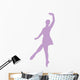 Ballet Silhouette Lavender Wall Decal
