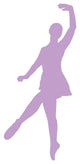 Ballet Silhouette Lavender Wall Decal