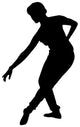 Black Ballet Silhouette Wall Decal