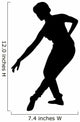 Black Ballet Silhouette Wall Decal
