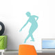 Ballet Silhouette Light Blue Wall Decal