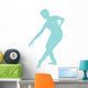 Ballet Silhouette Light Blue Wall Decal