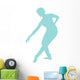 Ballet Silhouette Light Blue Wall Decal